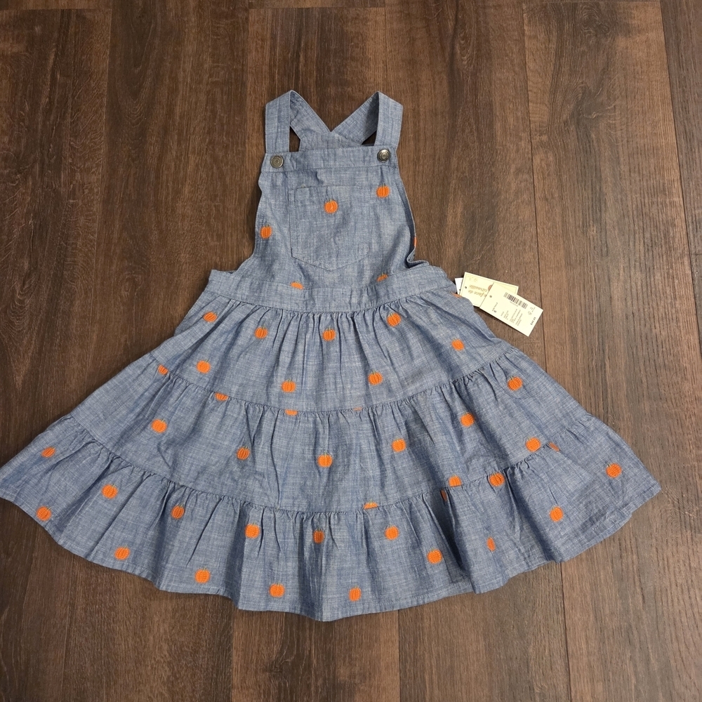 Gymboree Blue Dress with Orange Accents